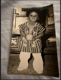 Emeka as a young child