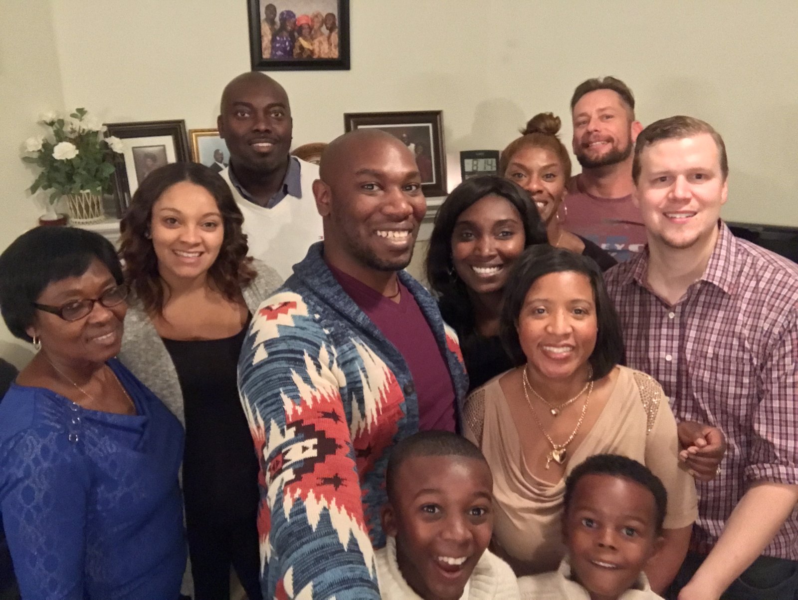 Emeka with family