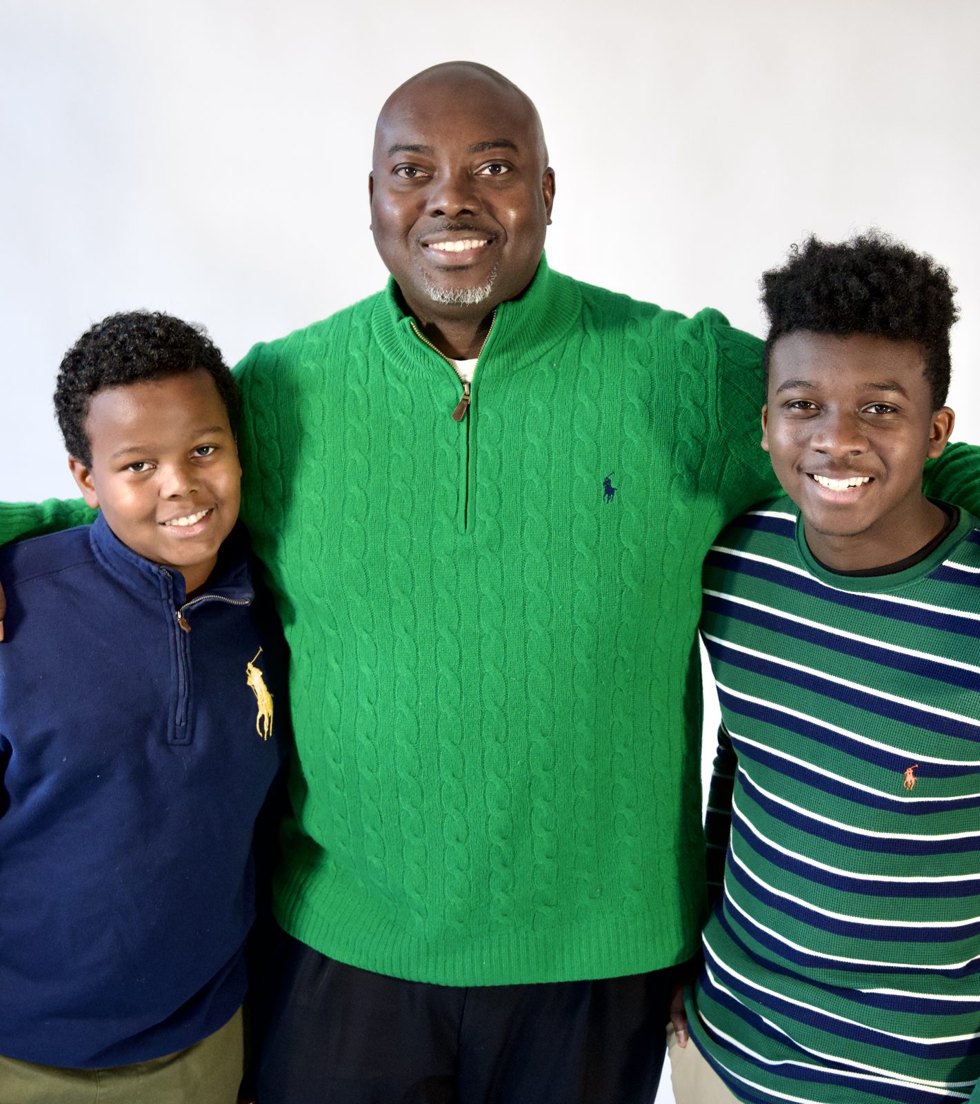 Emeka with his boys